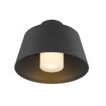 SLV Photoni Aluminium Noir | Convient pour 1x E27