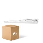 Lot 6x Ledvance Réglette LED Étanche Imperméable 46W 6400lm - 840 Blanc Froid | 150cm