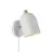 Nordlux Gaston Applique Murale Métal et Bois Blanc | Convient pour E27
