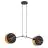 Emibig Suspension Luminaire Motif Acier Noir | Convient pour 2x E27 - Max 15W