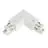 Connecteur triphasé d'angle Terre 90D - Blanc