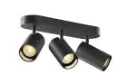 SLV Asto Aluminium Spot Noir | Convient pour 3x GU10
