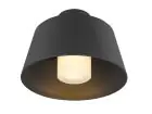 SLV Photoni Aluminium Noir | Convient pour 1x E27