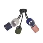 Ledvance Decor Felt Weaving Cans Plafond Multicolore | Convient pour 5X E14