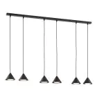 Emibig Suspension Luminaire Elit Acier Noir | Convient pour 6x GX53 - Max 12W