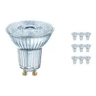 Lot 10x Osram Performance Spot LED Réflecteur GU10 PAR16 3.4W 230lm 36D - 927 Blanc Très Chaud | Meilleur Rendu Des Couleurs - Dimmable - Équivalent 35W