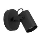 Eglo Applique Murale Sorego Acier Noir 2.8W 250lm - 830 Blanc Chaud | IP20 - Incl. 1x GU10