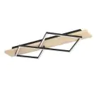 Eglo Plafonnier Boyal Bois Noir, Brun 13W 1750lm - 830 Blanc Chaud