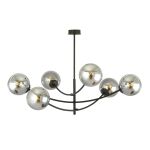 Emibig Plafondlamp Hunter Staal Zwart | Geschikt voor 6x E14 - Max 10W