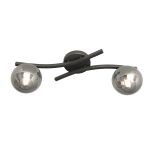 Emibig Plafondlamp Opus Staal Zwart | Geschikt voor 2x E14 - Max 10W