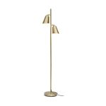 It's about RoMi Vloerlamp Bremen Ijzer Goud | Geschikt voor 2x E27 