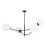 Emibig Plafondlamp Hunter Staal Zwart | Geschikt voor 4x E14 - Max 10W