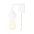 It's about RoMi Wandlamp Madrid Ijzer Wit S | Geschikt voor 1x E27 