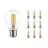 Voordeelpak 10x Noxion Lucent LED Filament 7W 827 A60 E27 Helder | Dimbaar - Zeer Warm Wit - Vervangt 60W