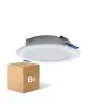 Voordeelpak 6x LED Downlight Pan 12W 960lm 830 Warm Wit | 121mm - Zaagmaat 100mm