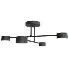 Emibig Plafondlamp Halo Staal Zwart | Geschikt voor 4x GX53 - Max 8W