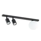 Emibig Plafondlamp Baster Staal Zwart | Geschikt voor 2x GU10 - Max 8W, 1x E14 - Max 10W