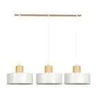 Emibig Hanglamp Torin Staal Wit | Geschikt voor 3x E27 - Max 15W