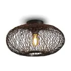 Good&Mojo Plafondlamp Cango Bamboe Zwart | Geschikt voor 1x E27 