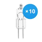 Voordeelpak 10x Osram 64418 Halostar Standaard 64418 10W 12V G4 Helder
